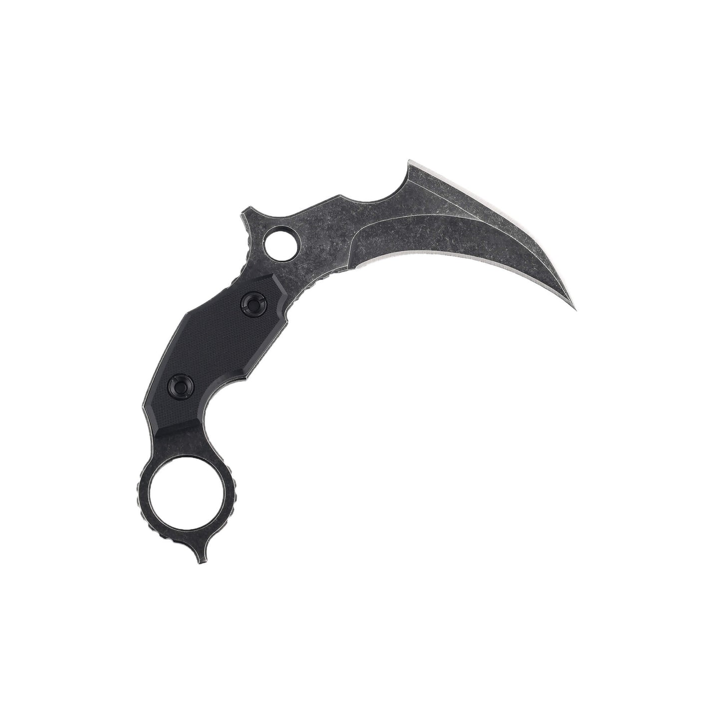 Black fixed-blade knife Ripple from Mavik Gear with double-edge talon blade and non-slip G10 handle.