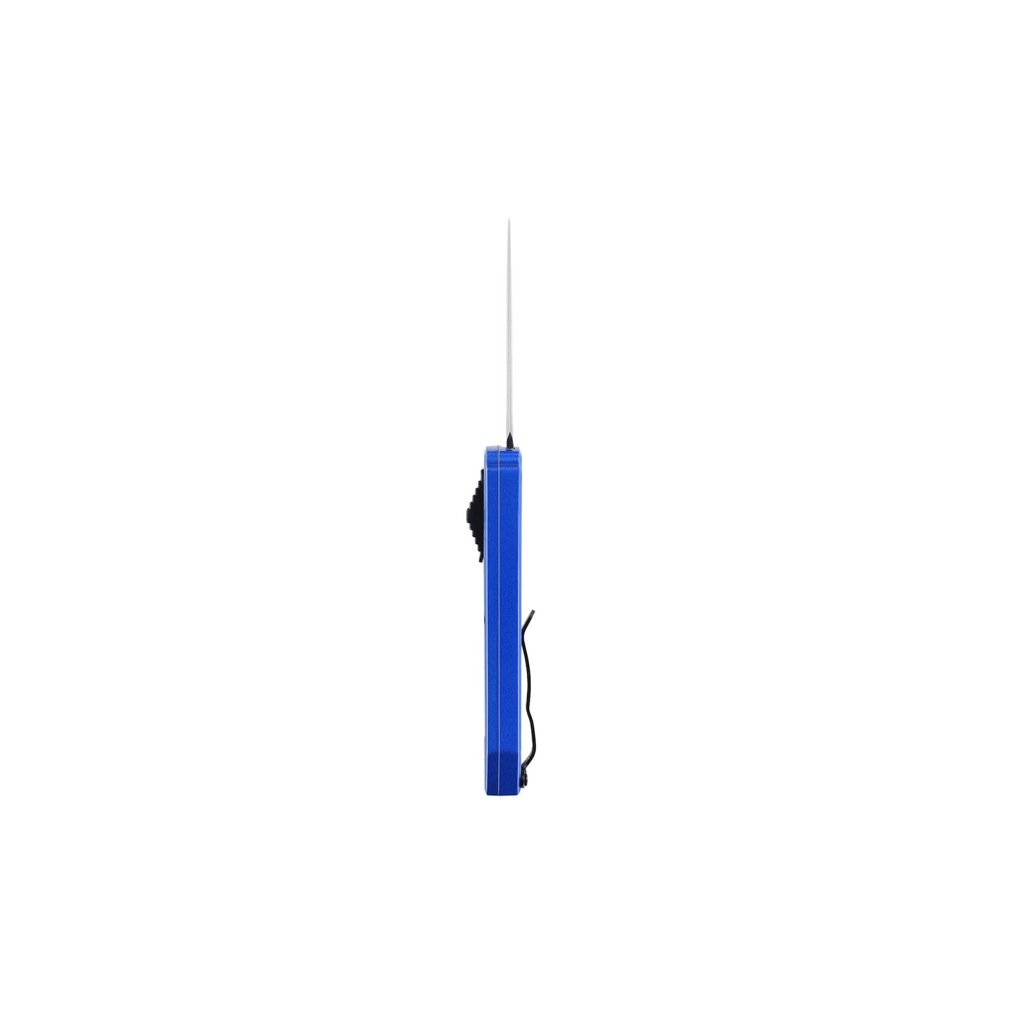 Blue Hunting, fishing, EDC Mini automatic OTF knife Xkarve with spear point blade, Zinc alloy handle and lanyard hole.