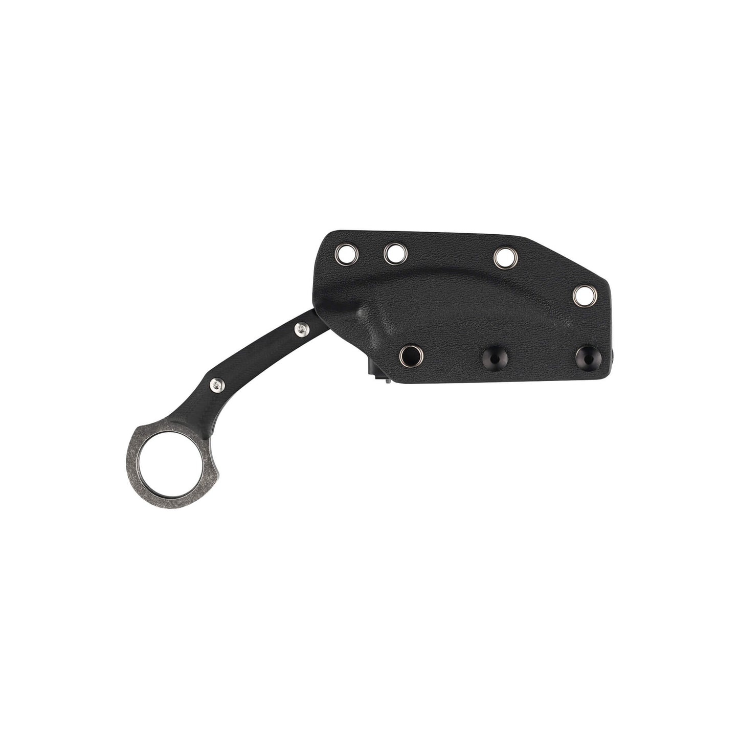 Black fixed-blade knife Sigurd from Mavik Gear made of 7Cr13 Steel and G10 for secure grip, with talon blade.