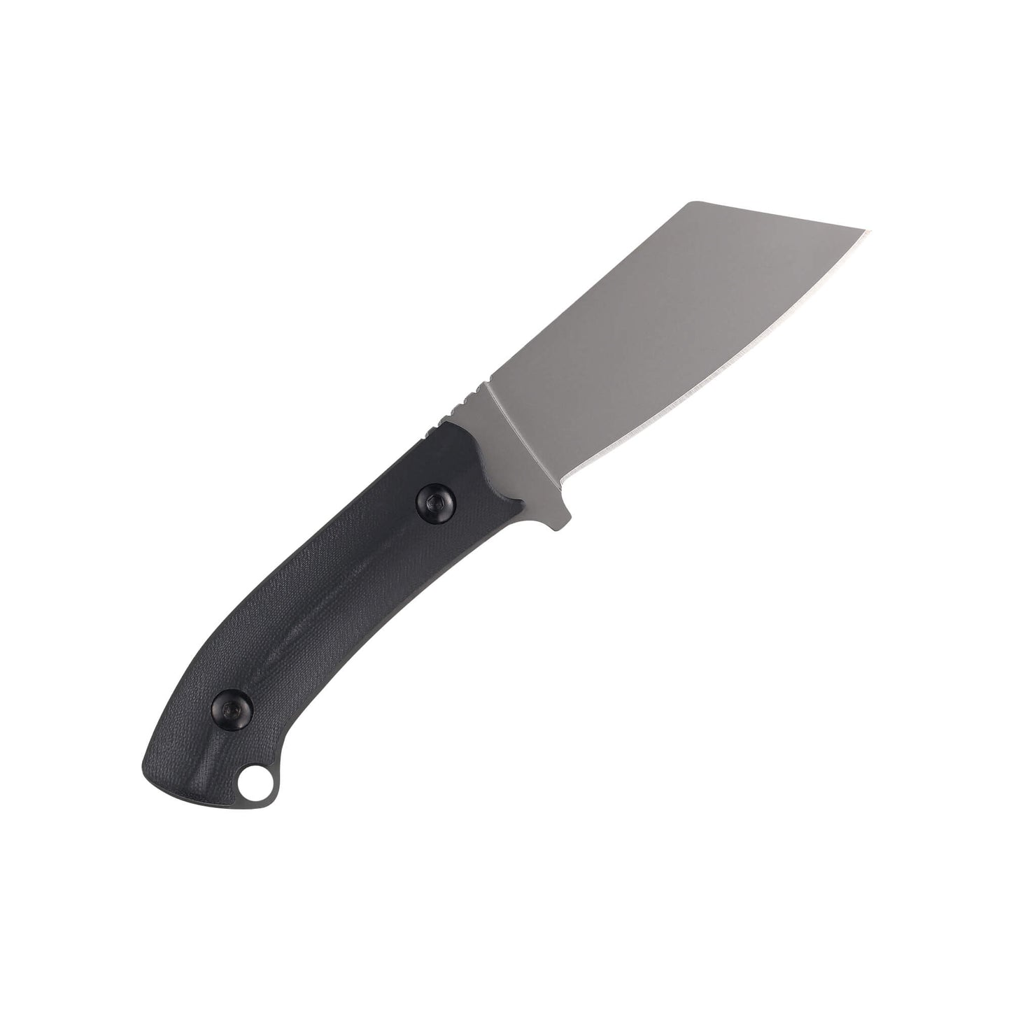 Fixed Blade knife Talis from Mavik Gear with a sheep's foot D2 Steel blade, anti-slip G10 handle, and lanyard hole.