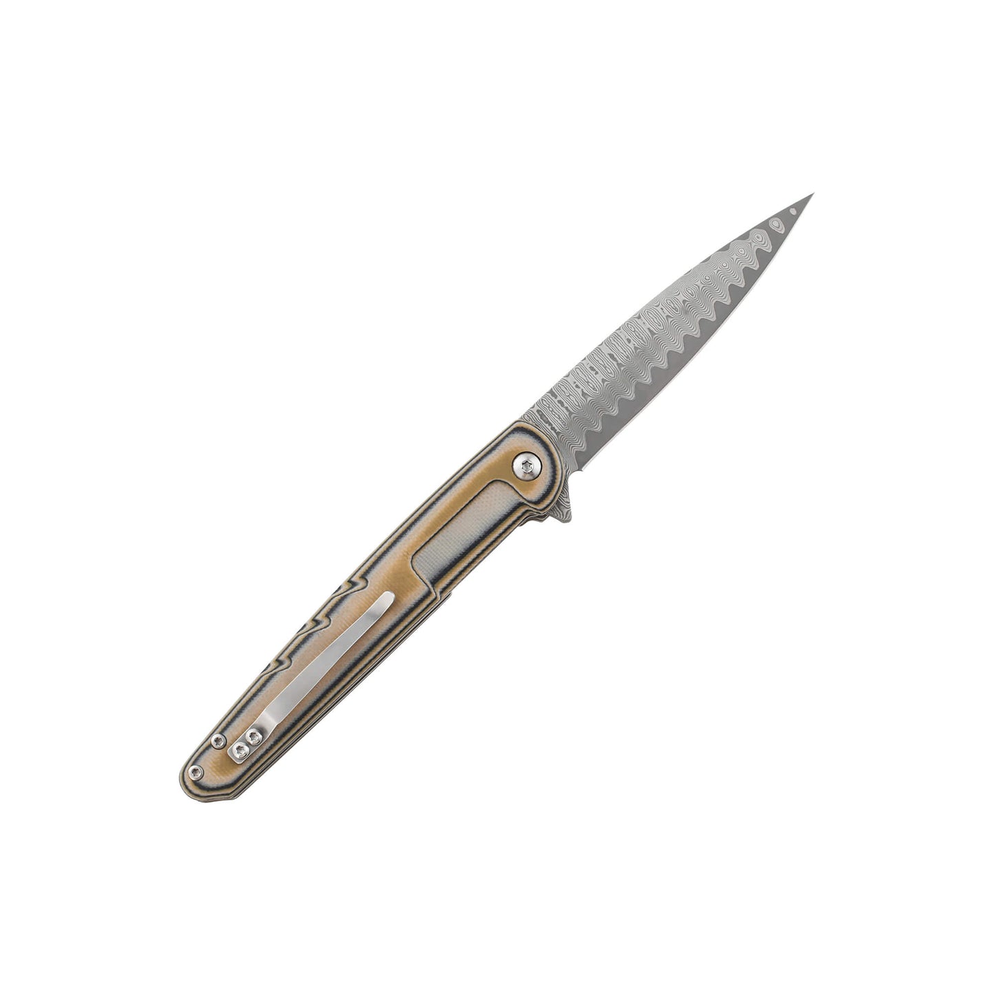 Compact Alicer folding knife with 3.32" 440C stainless steel blade, 4.56" G10 handle, and advanced grip. Weighs .18lbs