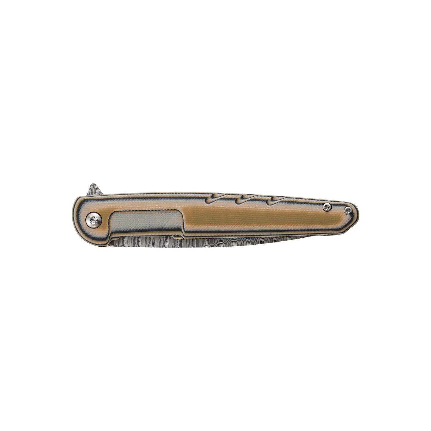 Compact Alicer folding knife with 3.32" 440C stainless steel blade, 4.56" G10 handle, and advanced grip. Weighs .18lbs