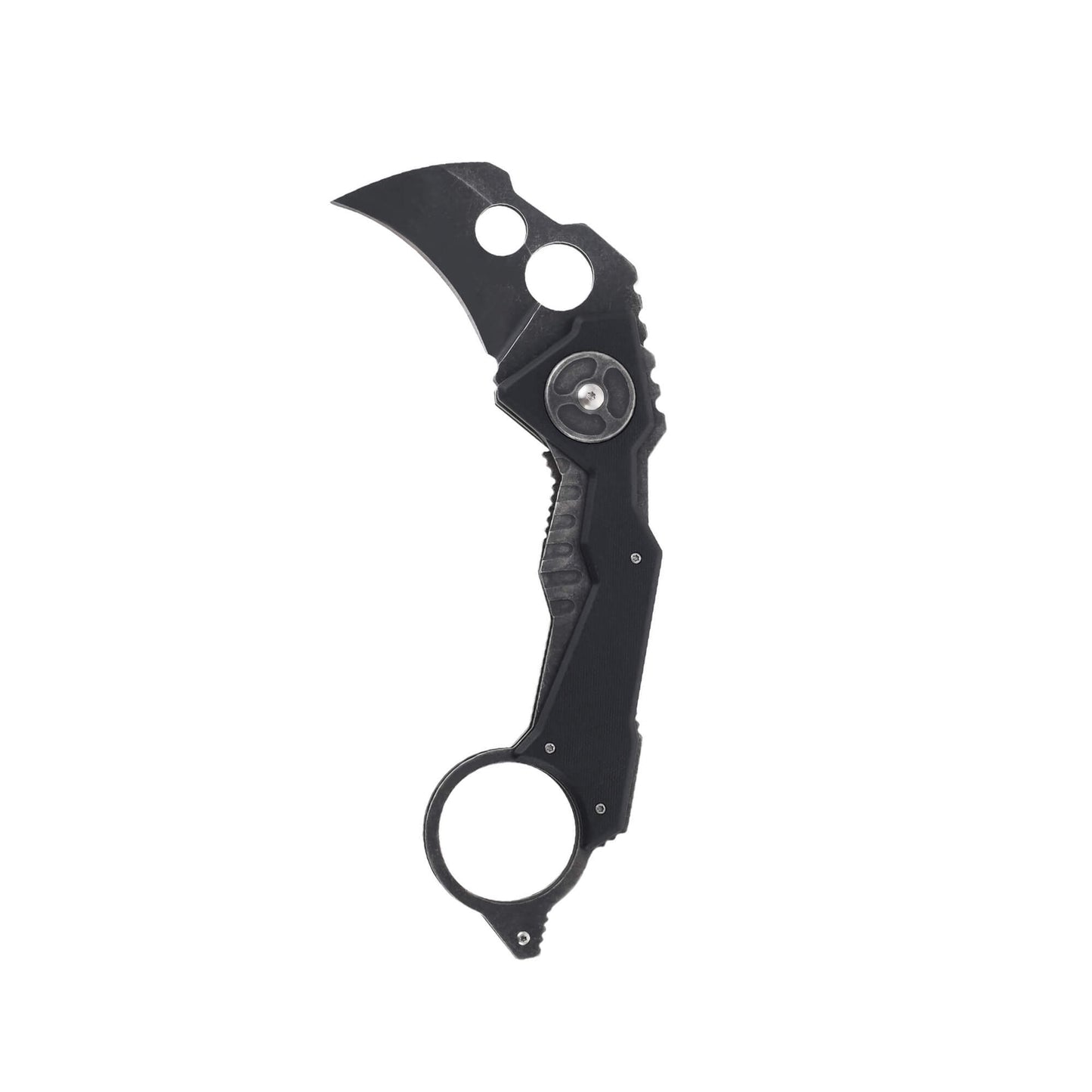 Folding knife Graze from Mavik Gear with 440C karambit blade, black G10 handle for secure grip and pocket clip.