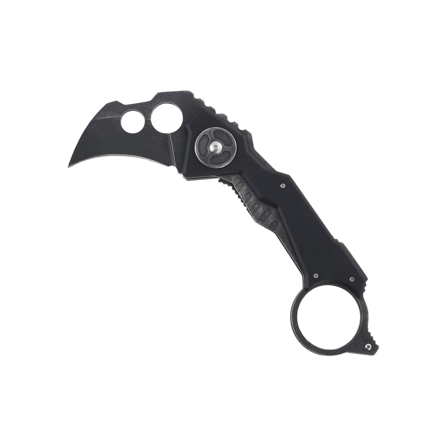 Folding knife Graze from Mavik Gear with 440C karambit blade, black G10 handle for secure grip and pocket clip.