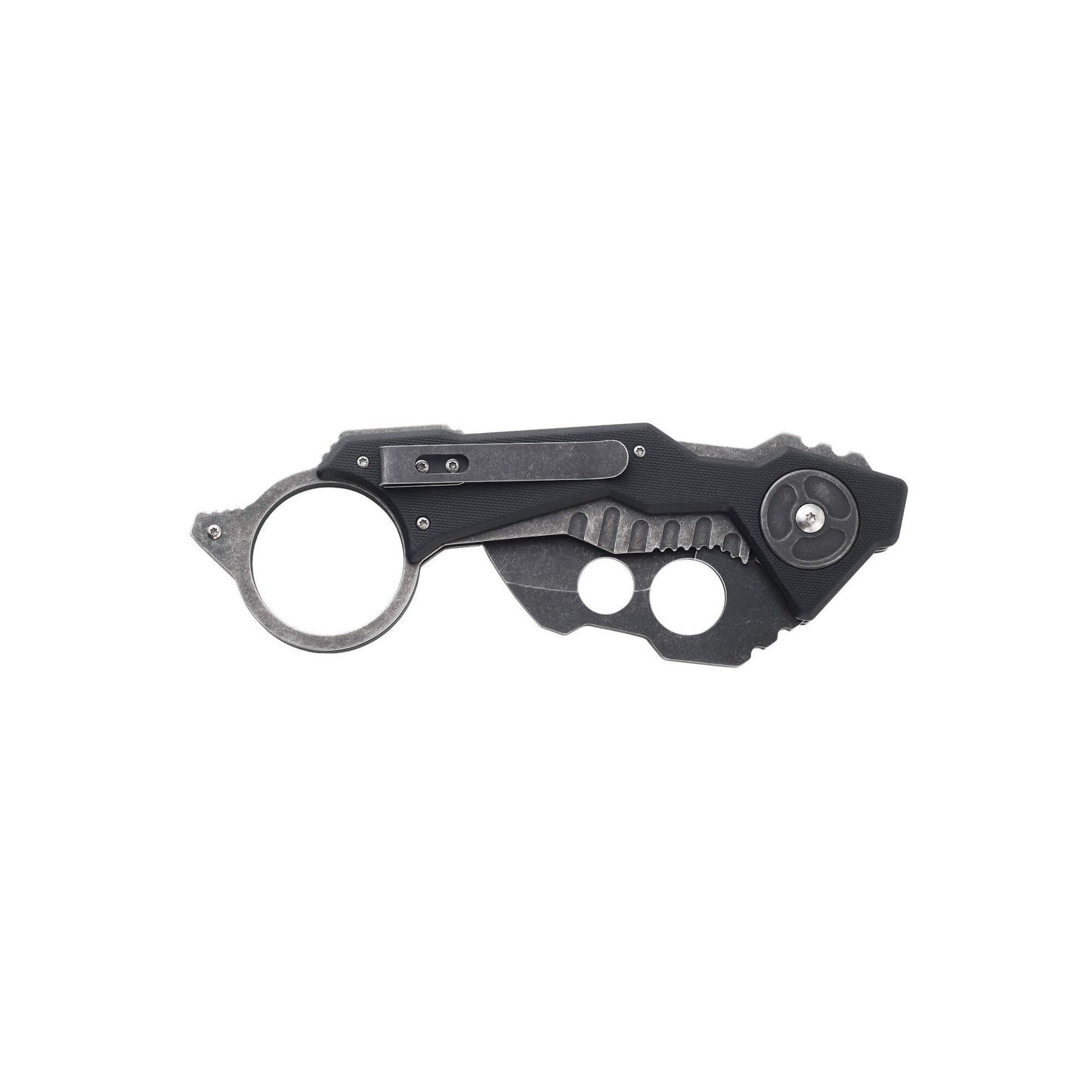 Folding knife Graze from Mavik Gear with 440C karambit blade, black G10 handle for secure grip and pocket clip.
