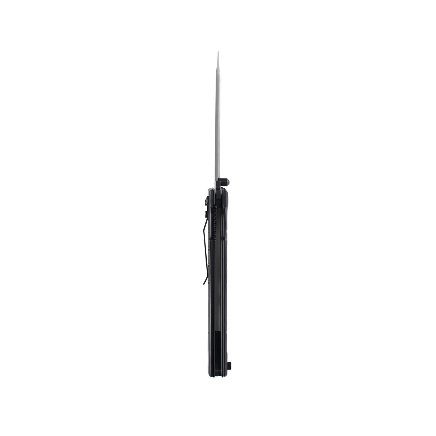 Folding EDC knife Sling Reap from Mavik Gear with 440C steel american tanto blade, aluminum alloy handle, and hip clip.