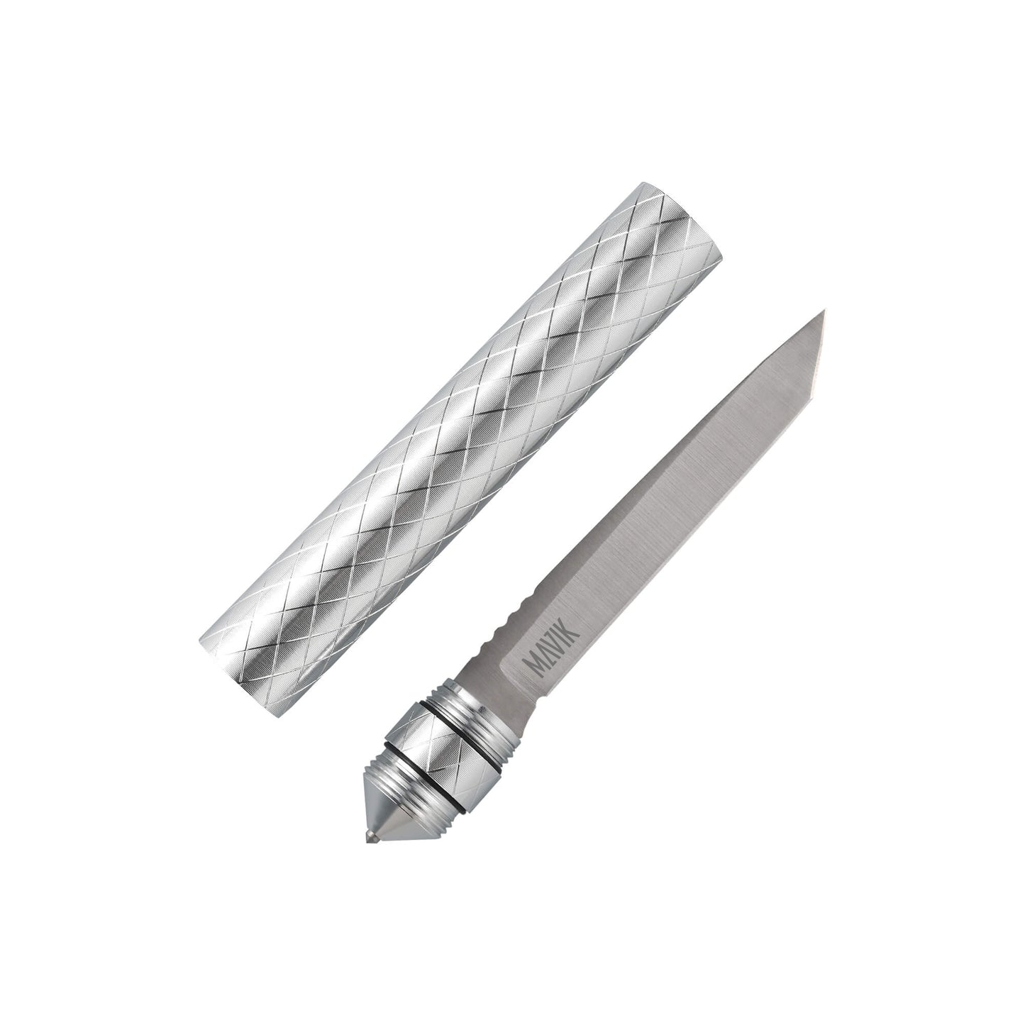 Mavik's tactical accessories, CMPS custom made knife with 3.74" 3Cr13 Steel blade, 5.03"" Aluminum alloy handle, and compass.