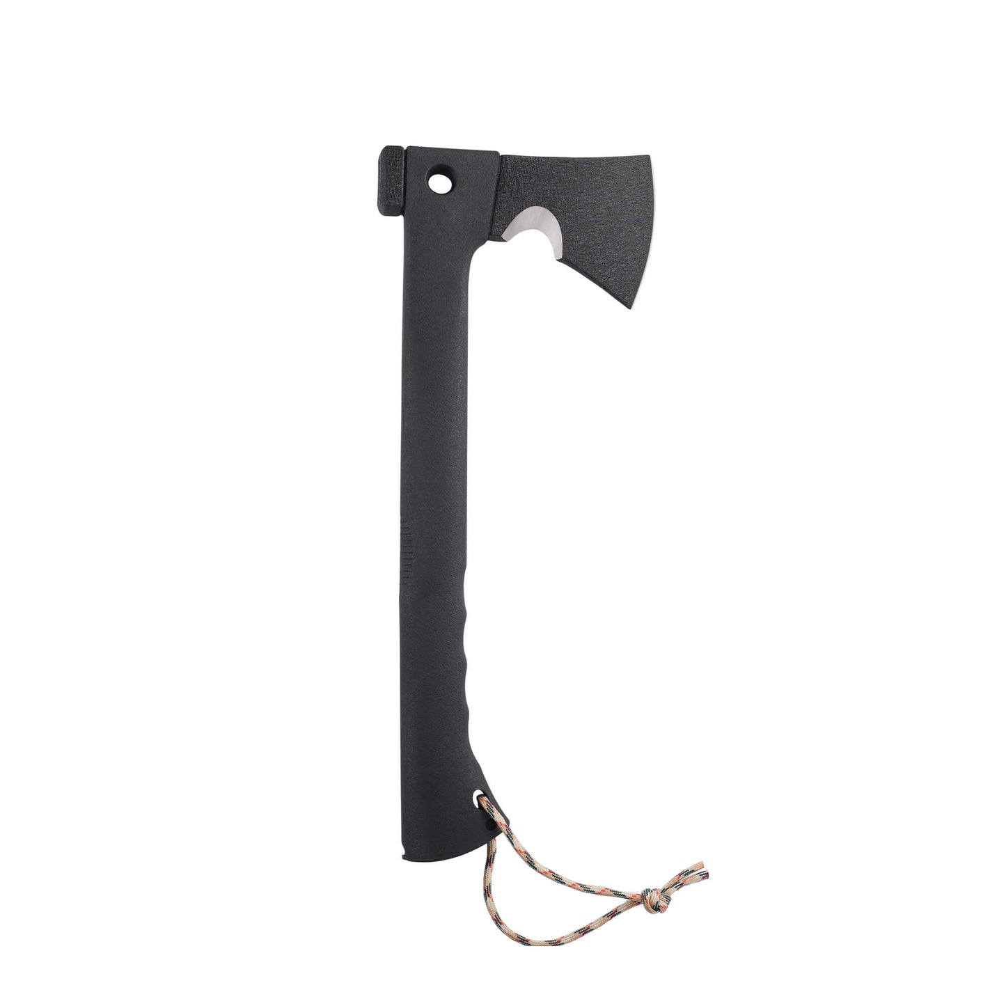 Black tactical Swift ax from Mavik Gear made of 440C, with ergonomic anti-slip handle, Hammer Head and razor sharp edges.
