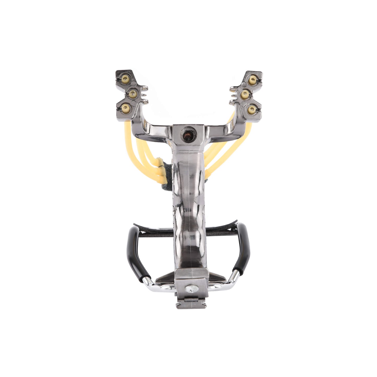 Ballista 01 Metal Slingshot: High-tension triple rubber bands, ergonomic grip, suitable for right and left-handed shooters.