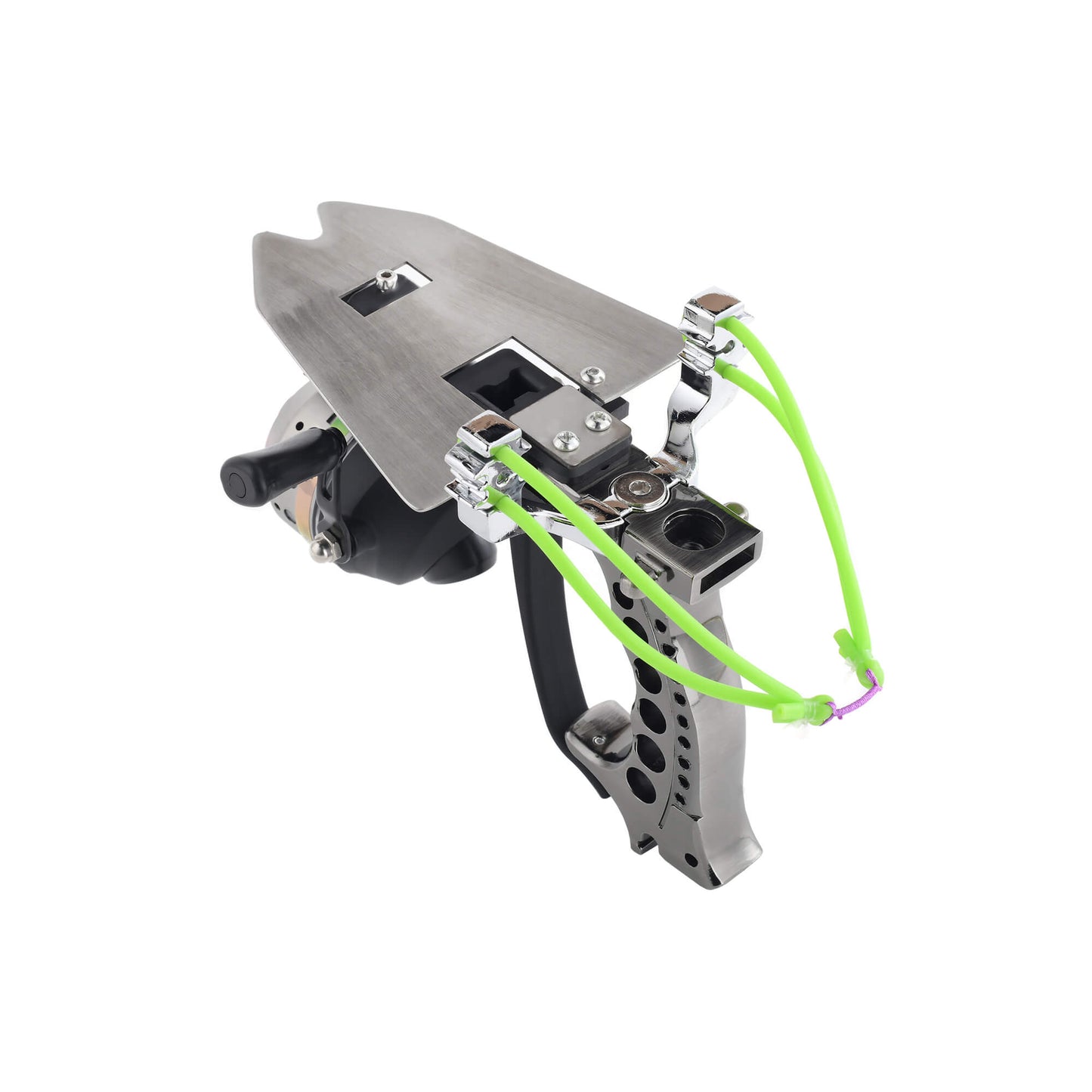 Fishing slingshot F-Ballista 02 with Fishing Reel, Fish Darts with Dart Box, Multi-point metal bow, Guard Plate, Laser Sight.