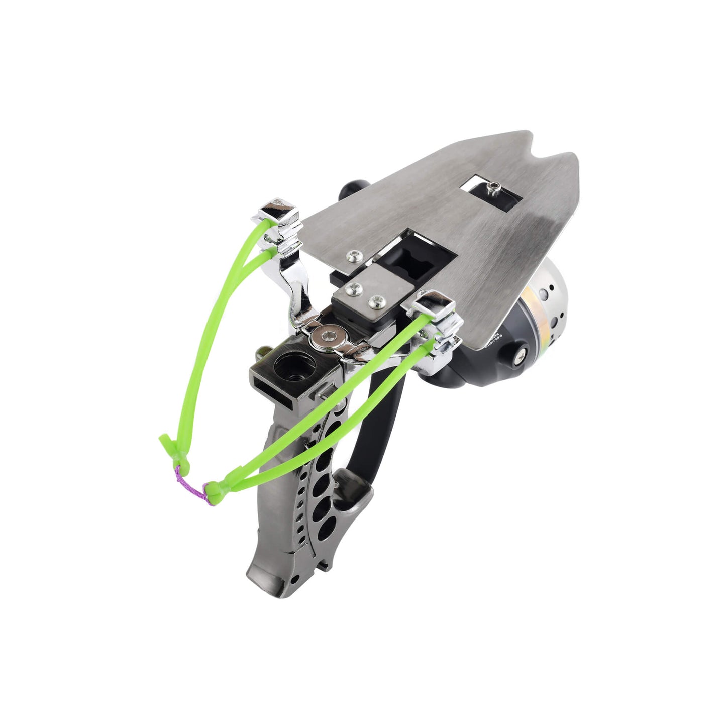 Fishing slingshot F-Ballista 02 with Fishing Reel, Fish Darts with Dart Box, Multi-point metal bow, Guard Plate, Laser Sight.