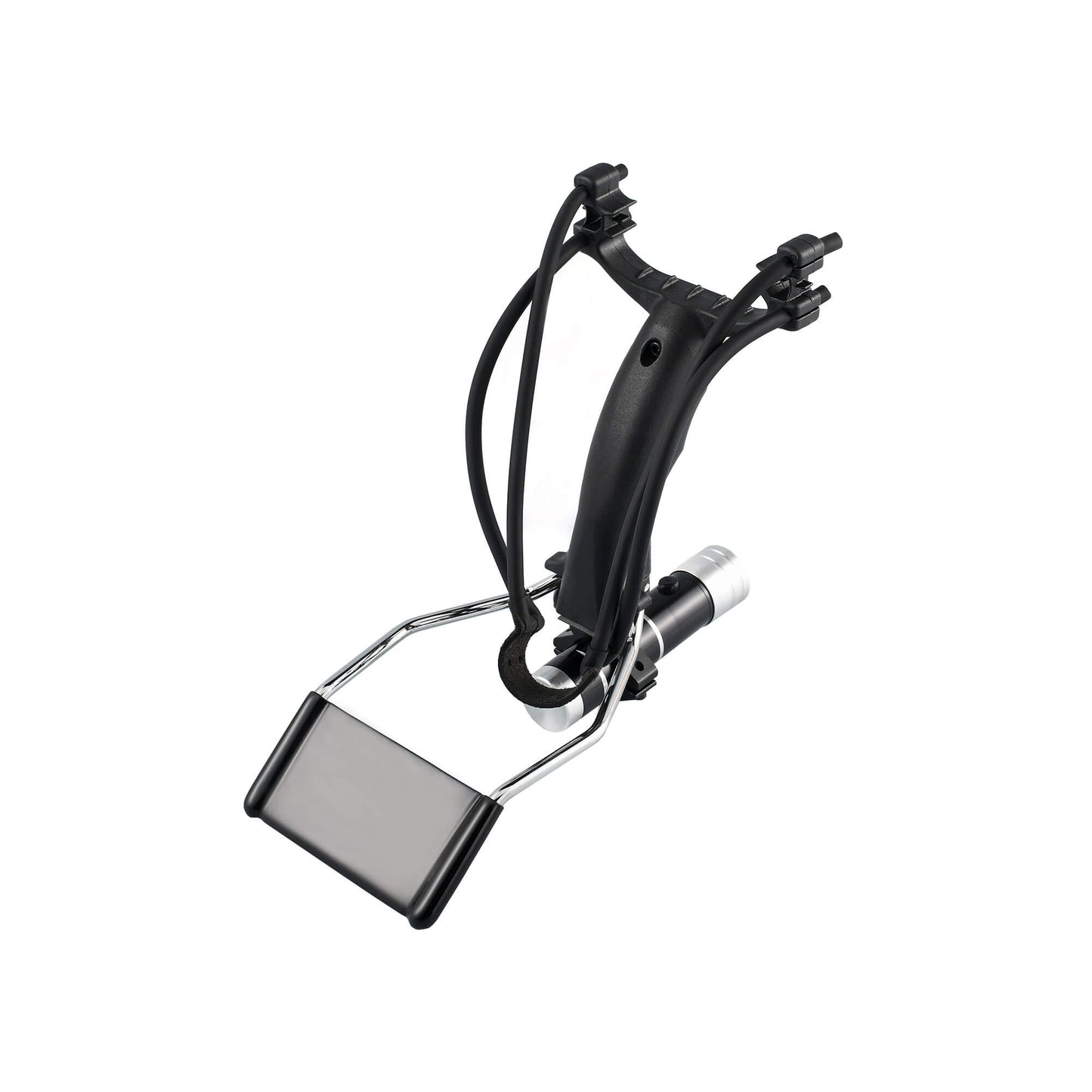 Ballista 08 Premium Tactical Slingshot: Tension springs for powerful shots, fully adjustable for left/right-handed shooters.