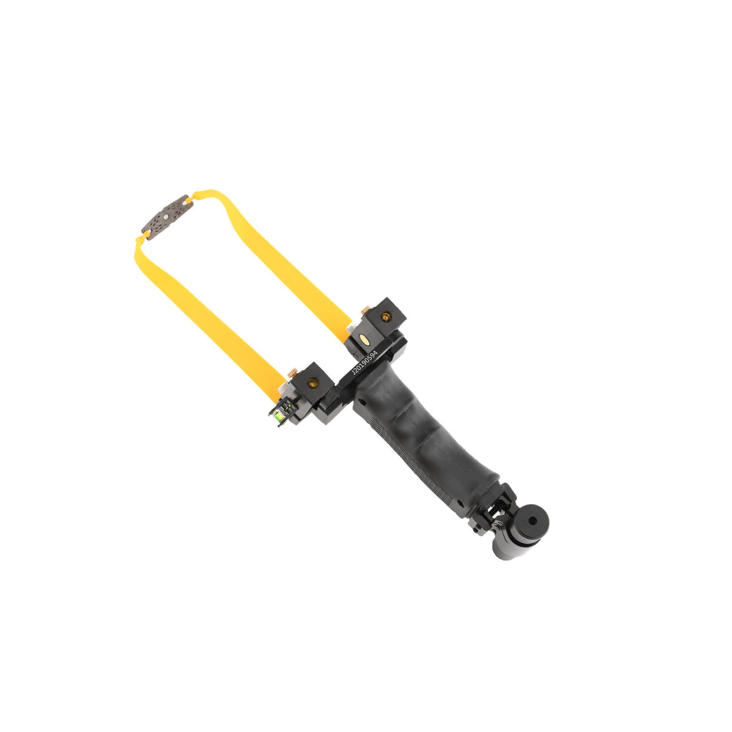 Ballista 12 Tactical slingshot with non-slip grip, curved handle for comfort, and laser, made of kirsite, ABS, Gradienter.