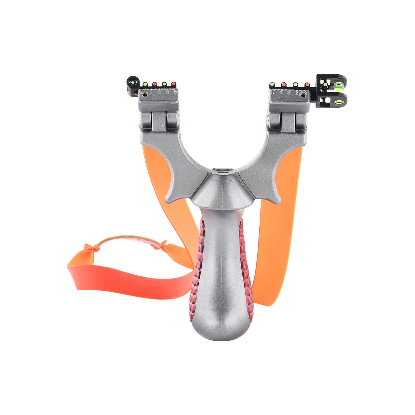 Ballista 14 Tactical slingshot with non-slip grip, curved handle for comfort, made of Stainless steel, ABS, Redwood.