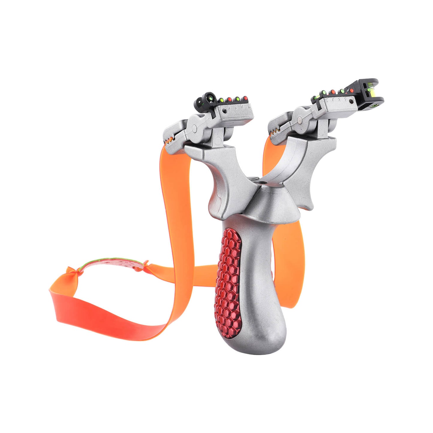 Ballista 14 Tactical slingshot with non-slip grip, curved handle for comfort, made of Stainless steel, ABS, Redwood.